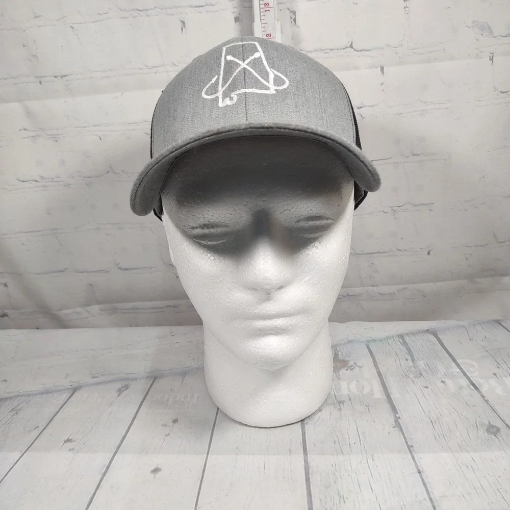 Richardson Cap Trucker Hat Snapback w/ Embroidered State Alabama & Fishing Hooks